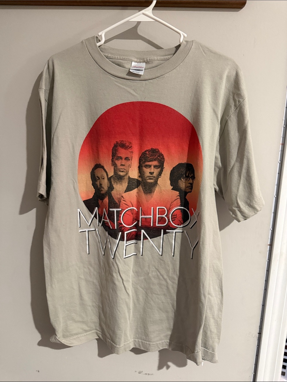 Graphic Band T-Shirt in Light Gray matchbox 20